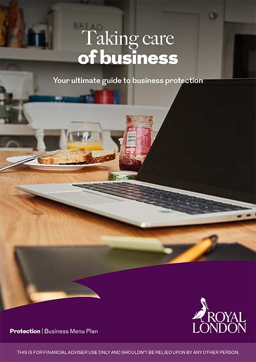 Front page of Royal London's "Technical guide for business protection" document